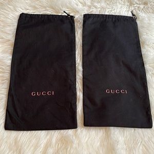 Black GUCCI duster bags